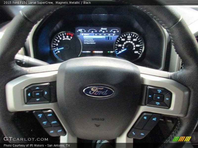 Magnetic Metallic / Black 2015 Ford F150 Lariat SuperCrew