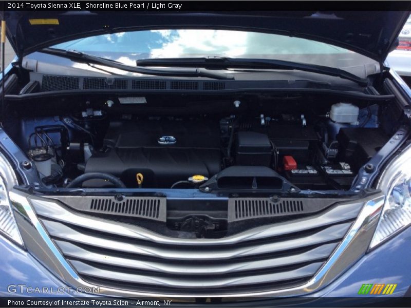 Shoreline Blue Pearl / Light Gray 2014 Toyota Sienna XLE