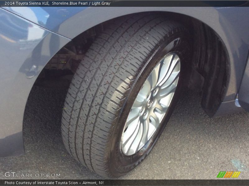 Shoreline Blue Pearl / Light Gray 2014 Toyota Sienna XLE
