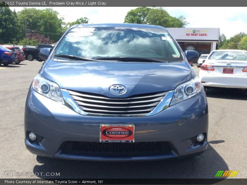 Predawn Gray Mica / Light Gray 2012 Toyota Sienna LE