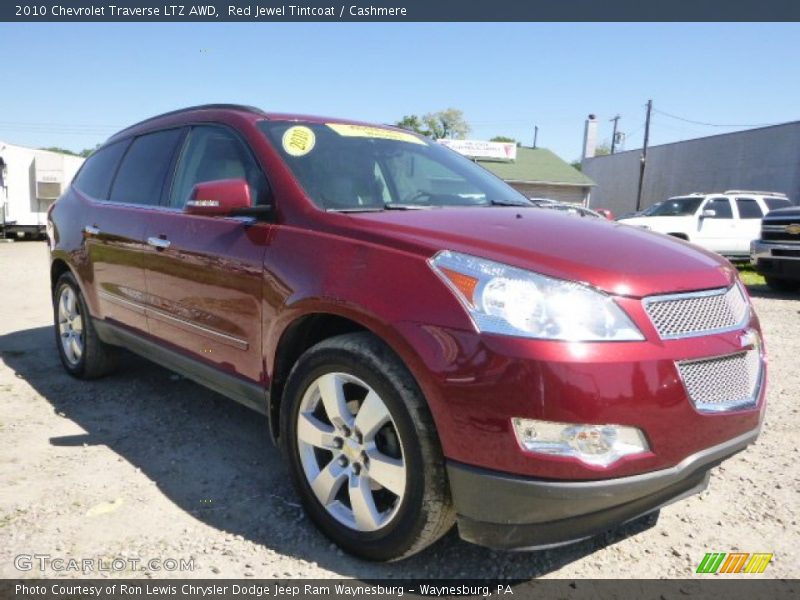 Red Jewel Tintcoat / Cashmere 2010 Chevrolet Traverse LTZ AWD