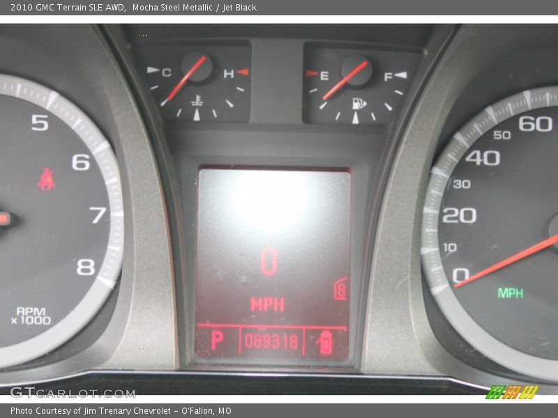Mocha Steel Metallic / Jet Black 2010 GMC Terrain SLE AWD