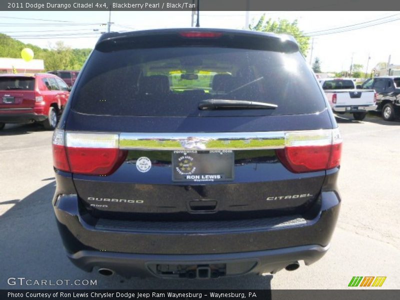 Blackberry Pearl / Black/Tan 2011 Dodge Durango Citadel 4x4