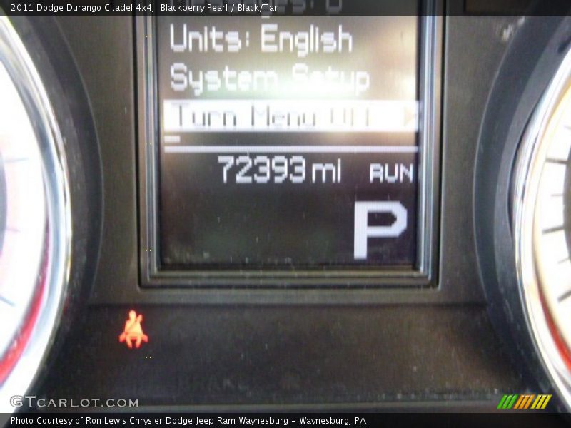 Blackberry Pearl / Black/Tan 2011 Dodge Durango Citadel 4x4