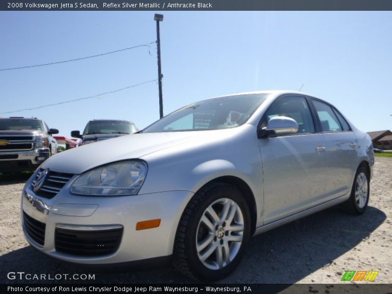 Reflex Silver Metallic / Anthracite Black 2008 Volkswagen Jetta S Sedan