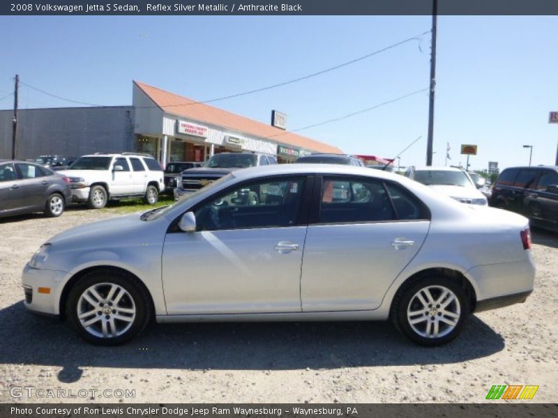 Reflex Silver Metallic / Anthracite Black 2008 Volkswagen Jetta S Sedan