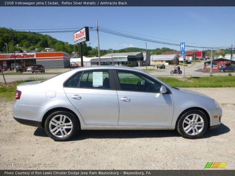 Reflex Silver Metallic / Anthracite Black 2008 Volkswagen Jetta S Sedan