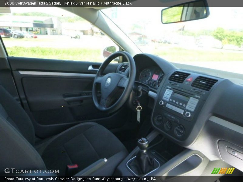 Reflex Silver Metallic / Anthracite Black 2008 Volkswagen Jetta S Sedan