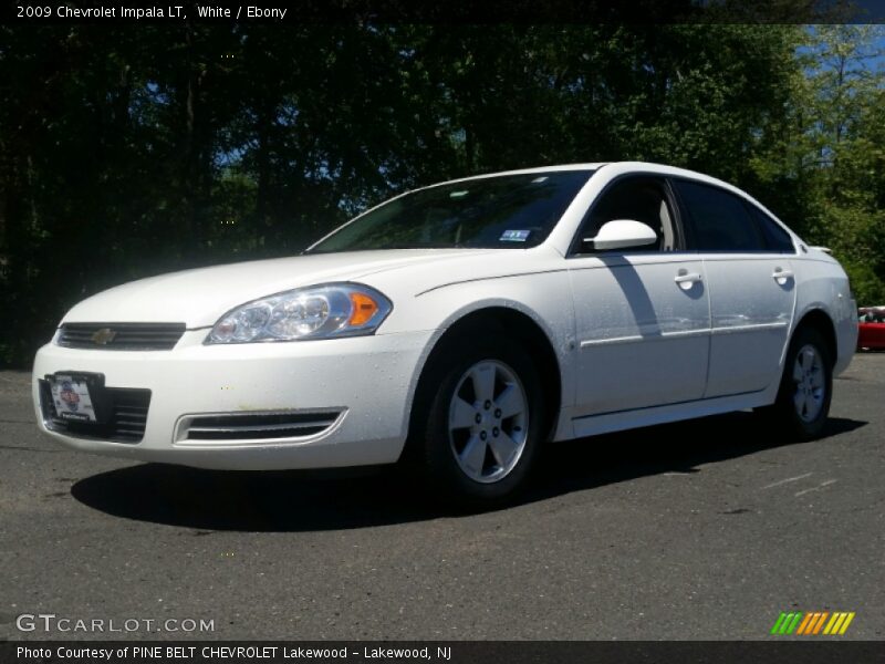 White / Ebony 2009 Chevrolet Impala LT