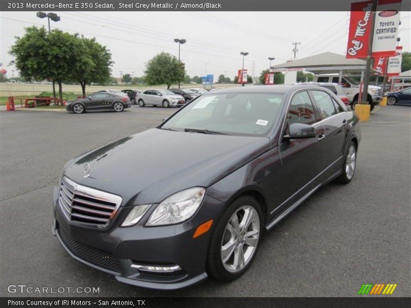 Steel Grey Metallic / Almond/Black 2013 Mercedes-Benz E 350 Sedan