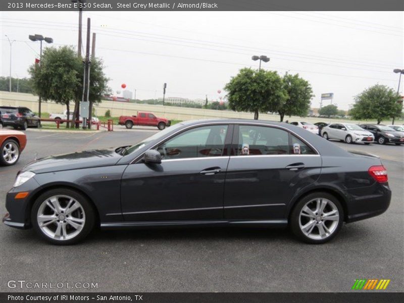 Steel Grey Metallic / Almond/Black 2013 Mercedes-Benz E 350 Sedan