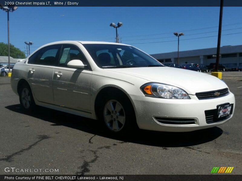 White / Ebony 2009 Chevrolet Impala LT