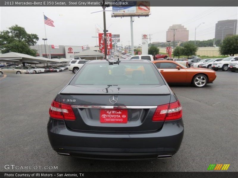 Steel Grey Metallic / Almond/Black 2013 Mercedes-Benz E 350 Sedan