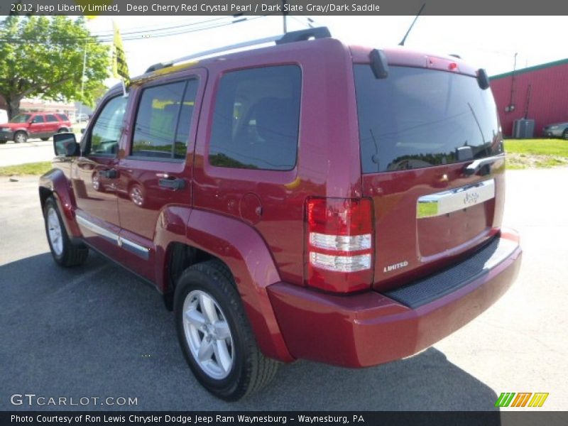 Deep Cherry Red Crystal Pearl / Dark Slate Gray/Dark Saddle 2012 Jeep Liberty Limited