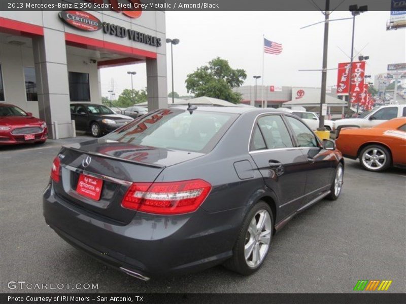 Steel Grey Metallic / Almond/Black 2013 Mercedes-Benz E 350 Sedan