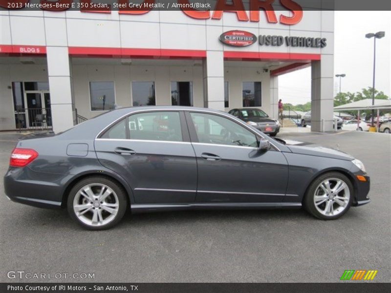 Steel Grey Metallic / Almond/Black 2013 Mercedes-Benz E 350 Sedan