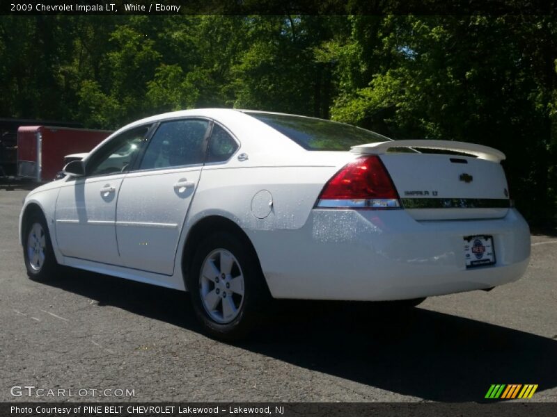 White / Ebony 2009 Chevrolet Impala LT