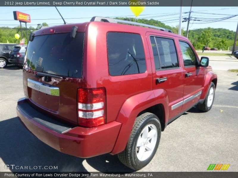 Deep Cherry Red Crystal Pearl / Dark Slate Gray/Dark Saddle 2012 Jeep Liberty Limited