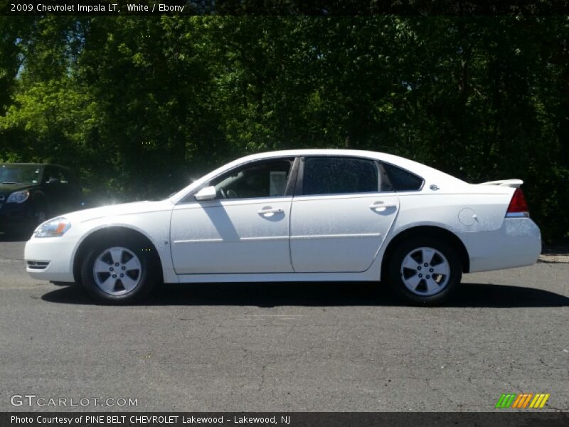 White / Ebony 2009 Chevrolet Impala LT