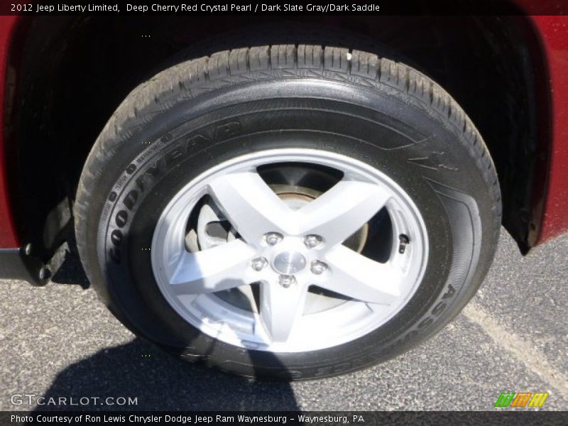 Deep Cherry Red Crystal Pearl / Dark Slate Gray/Dark Saddle 2012 Jeep Liberty Limited