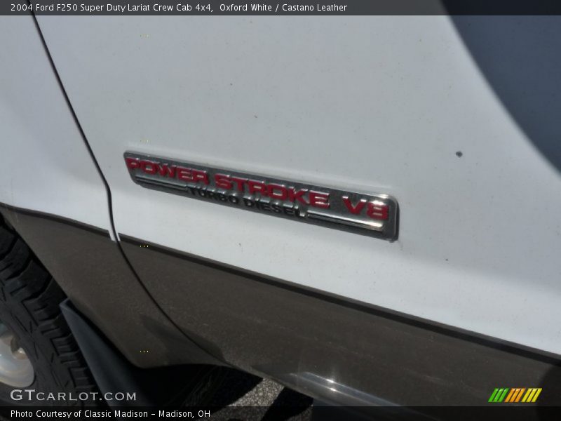 Oxford White / Castano Leather 2004 Ford F250 Super Duty Lariat Crew Cab 4x4
