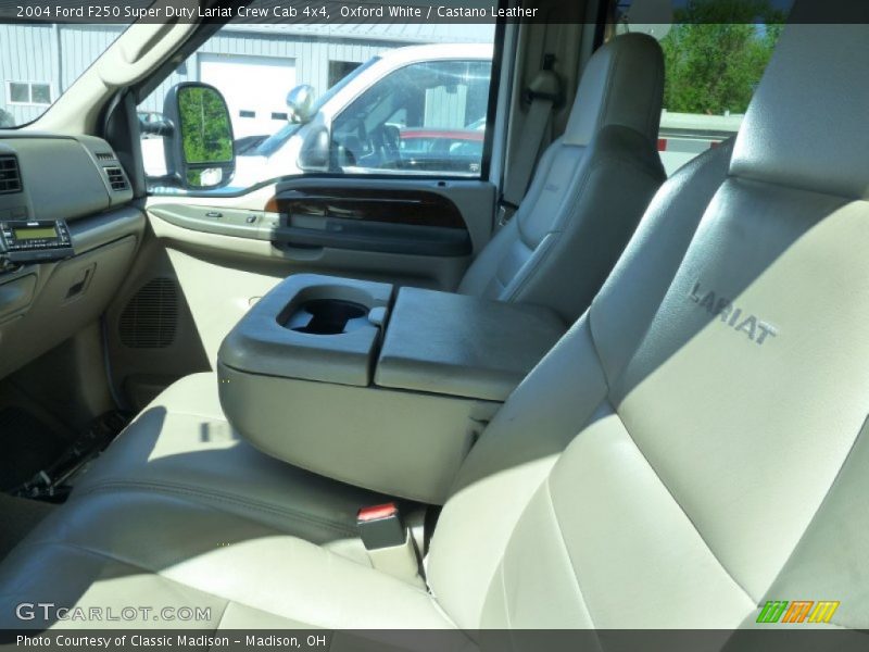 Oxford White / Castano Leather 2004 Ford F250 Super Duty Lariat Crew Cab 4x4