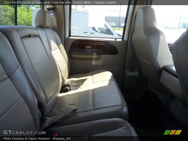 Oxford White / Castano Leather 2004 Ford F250 Super Duty Lariat Crew Cab 4x4