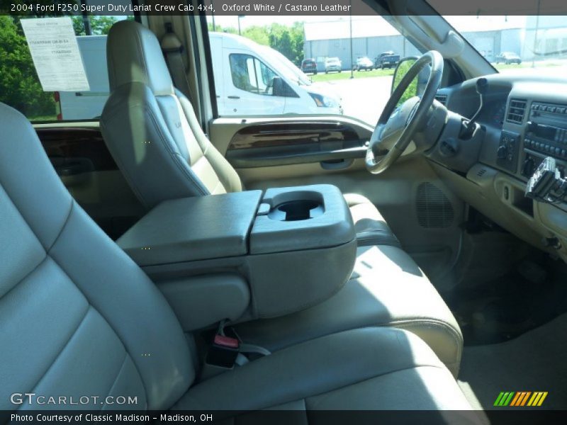Oxford White / Castano Leather 2004 Ford F250 Super Duty Lariat Crew Cab 4x4