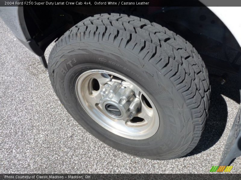 Oxford White / Castano Leather 2004 Ford F250 Super Duty Lariat Crew Cab 4x4