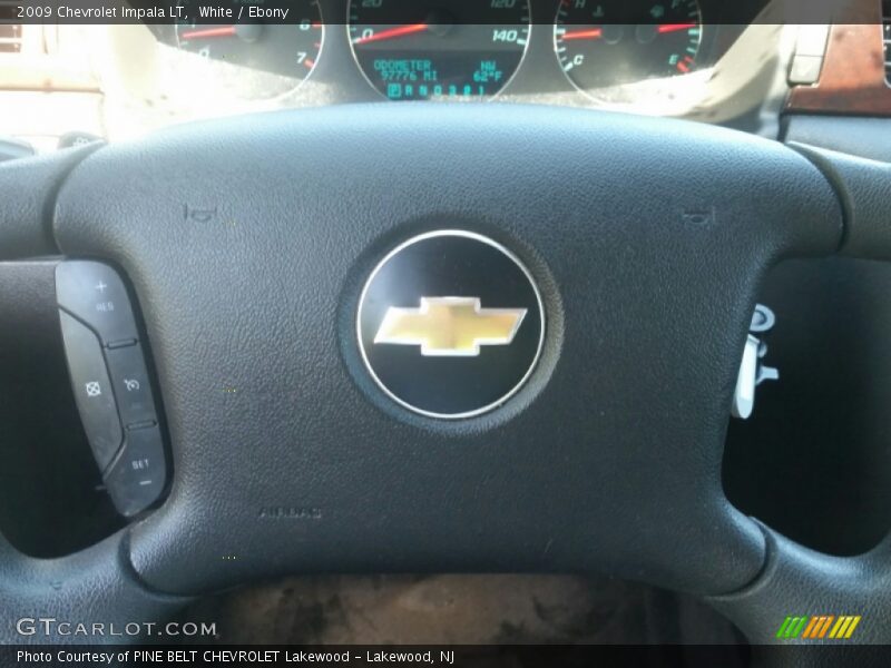 White / Ebony 2009 Chevrolet Impala LT