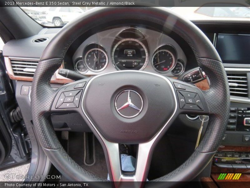 Steel Grey Metallic / Almond/Black 2013 Mercedes-Benz E 350 Sedan