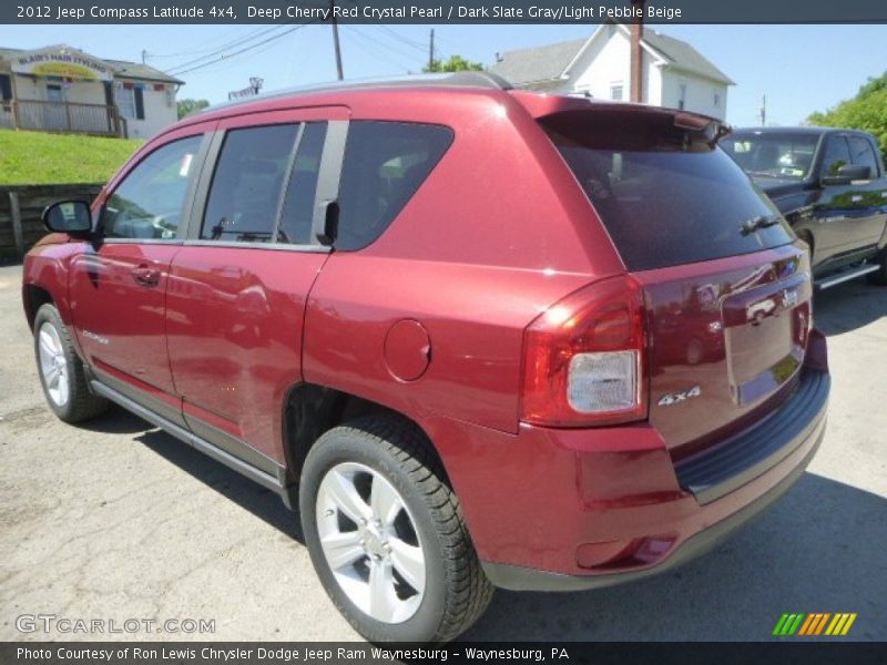 Deep Cherry Red Crystal Pearl / Dark Slate Gray/Light Pebble Beige 2012 Jeep Compass Latitude 4x4