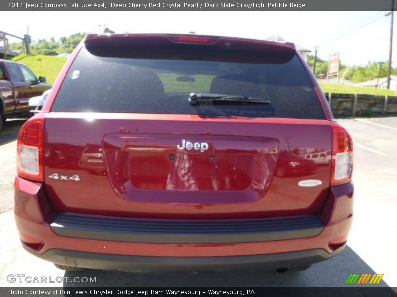 Deep Cherry Red Crystal Pearl / Dark Slate Gray/Light Pebble Beige 2012 Jeep Compass Latitude 4x4