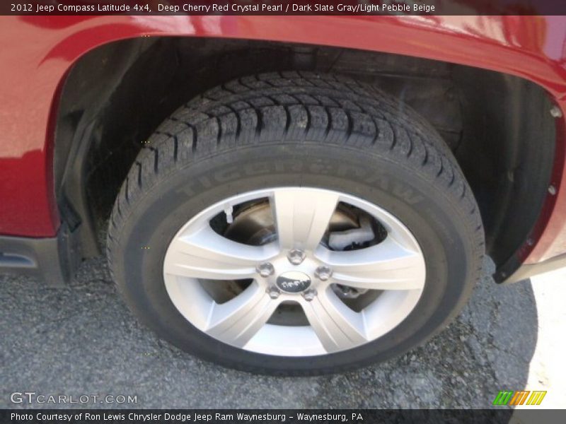 Deep Cherry Red Crystal Pearl / Dark Slate Gray/Light Pebble Beige 2012 Jeep Compass Latitude 4x4