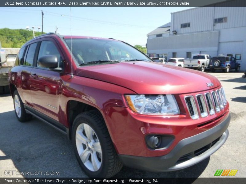Deep Cherry Red Crystal Pearl / Dark Slate Gray/Light Pebble Beige 2012 Jeep Compass Latitude 4x4