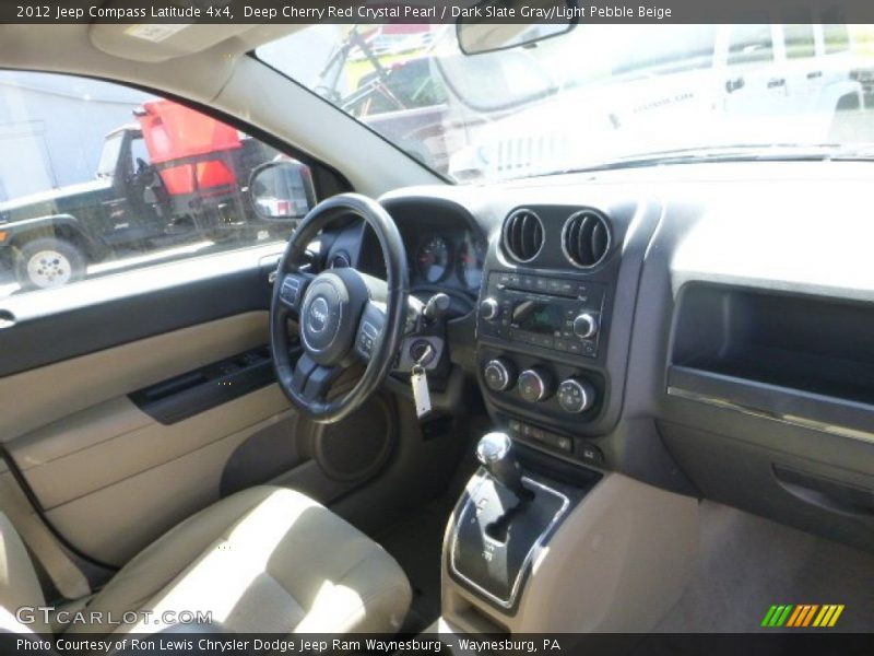 Deep Cherry Red Crystal Pearl / Dark Slate Gray/Light Pebble Beige 2012 Jeep Compass Latitude 4x4