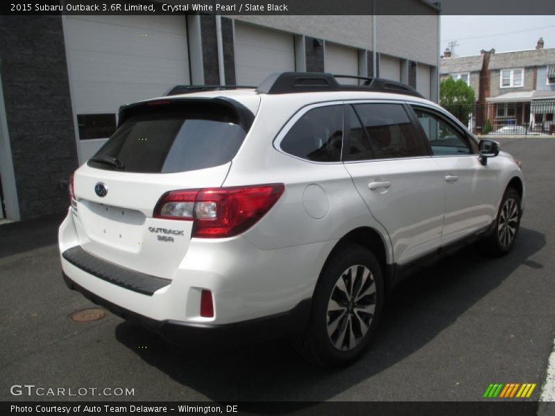 Crystal White Pearl / Slate Black 2015 Subaru Outback 3.6R Limited