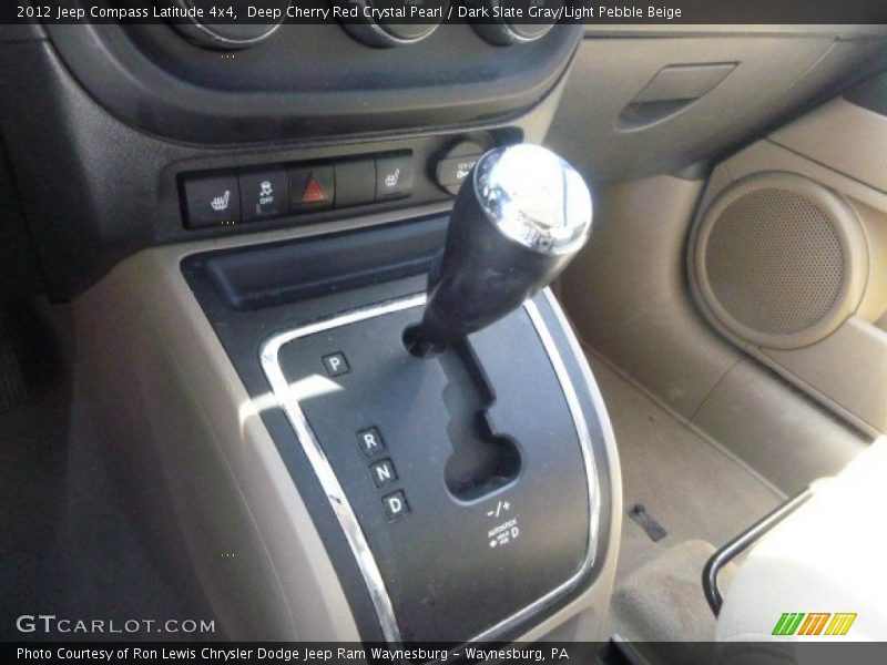 Deep Cherry Red Crystal Pearl / Dark Slate Gray/Light Pebble Beige 2012 Jeep Compass Latitude 4x4