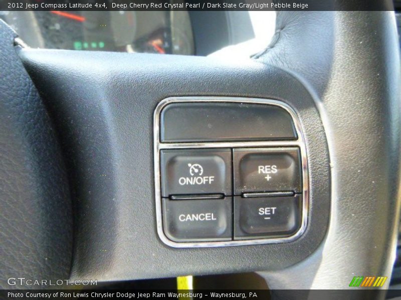 Deep Cherry Red Crystal Pearl / Dark Slate Gray/Light Pebble Beige 2012 Jeep Compass Latitude 4x4