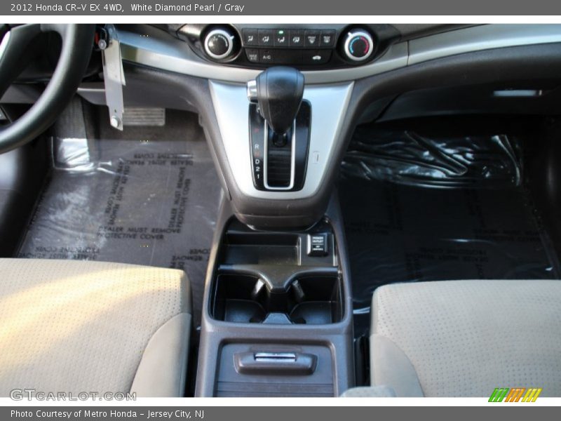 White Diamond Pearl / Gray 2012 Honda CR-V EX 4WD
