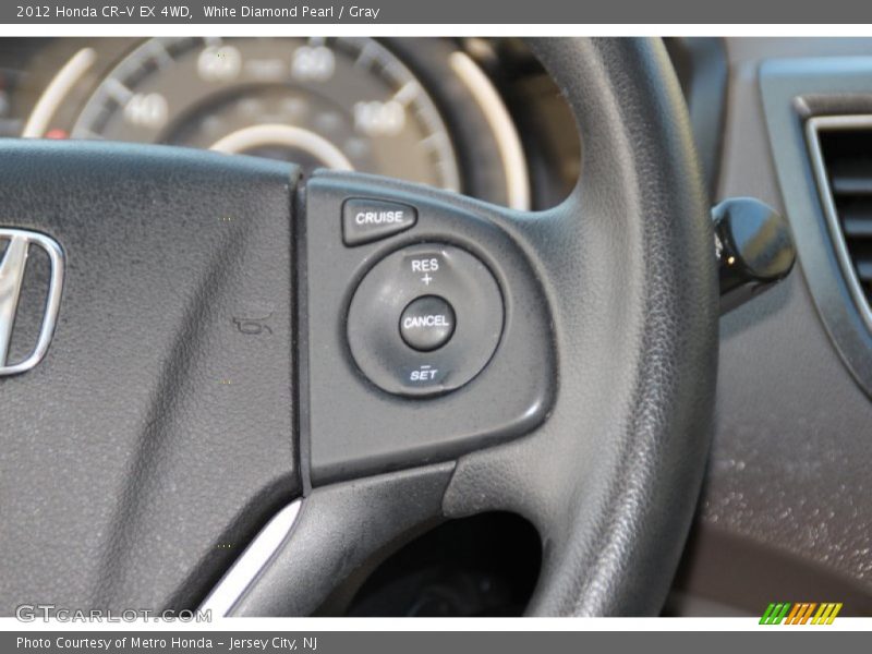 White Diamond Pearl / Gray 2012 Honda CR-V EX 4WD