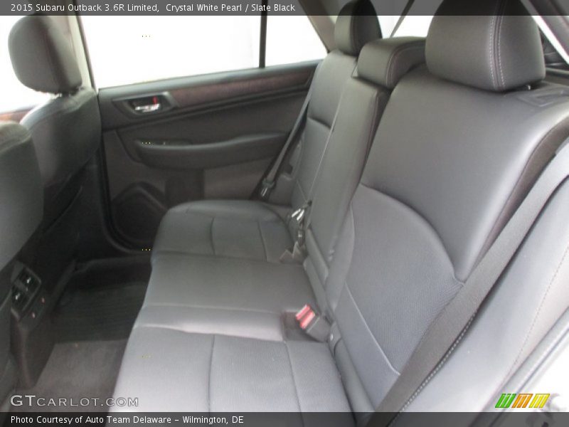 Crystal White Pearl / Slate Black 2015 Subaru Outback 3.6R Limited