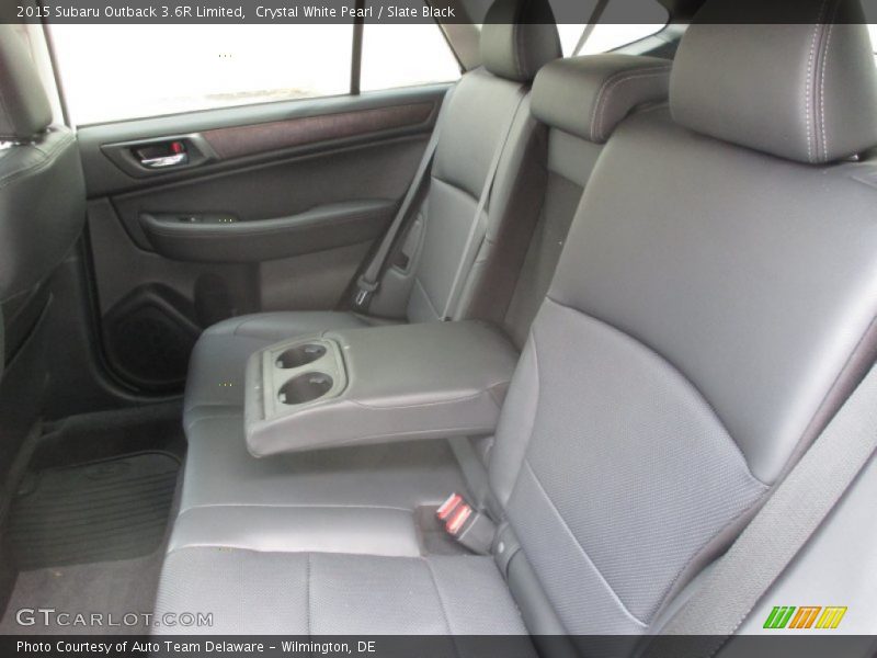 Crystal White Pearl / Slate Black 2015 Subaru Outback 3.6R Limited