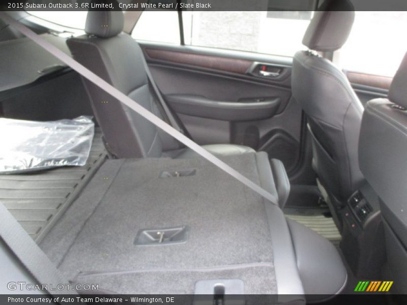 Crystal White Pearl / Slate Black 2015 Subaru Outback 3.6R Limited