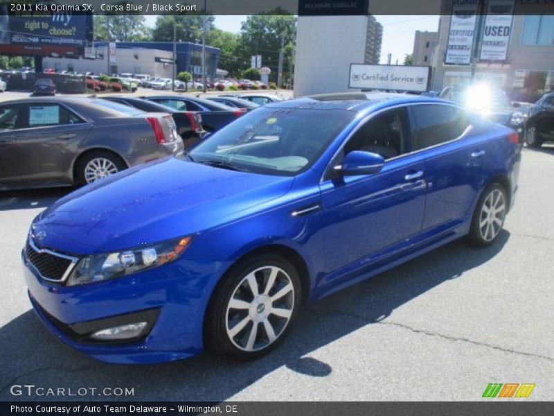 Corsa Blue / Black Sport 2011 Kia Optima SX