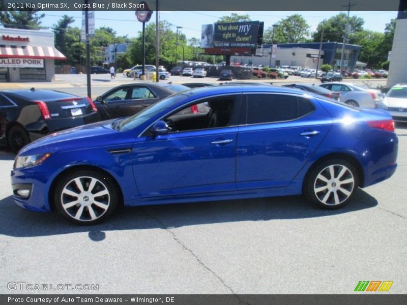 Corsa Blue / Black Sport 2011 Kia Optima SX