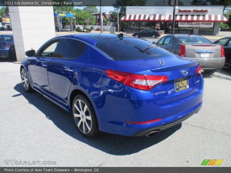 Corsa Blue / Black Sport 2011 Kia Optima SX