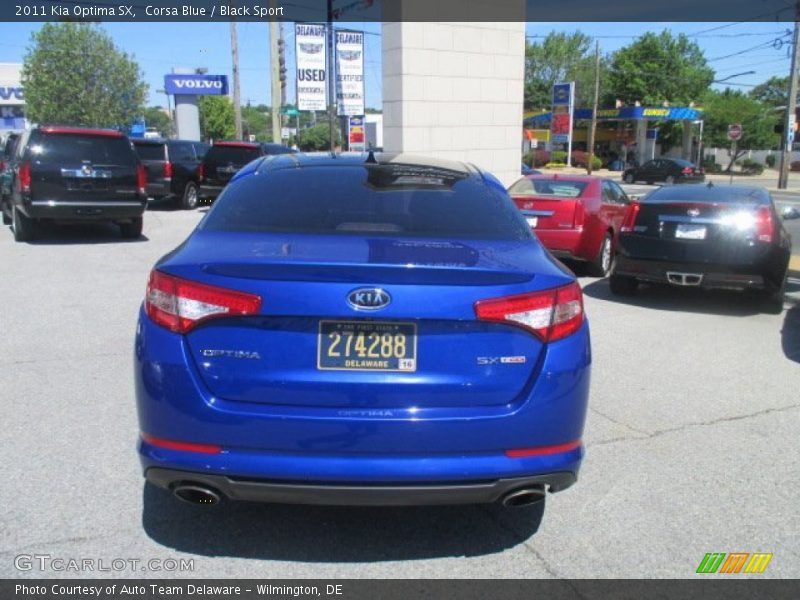 Corsa Blue / Black Sport 2011 Kia Optima SX