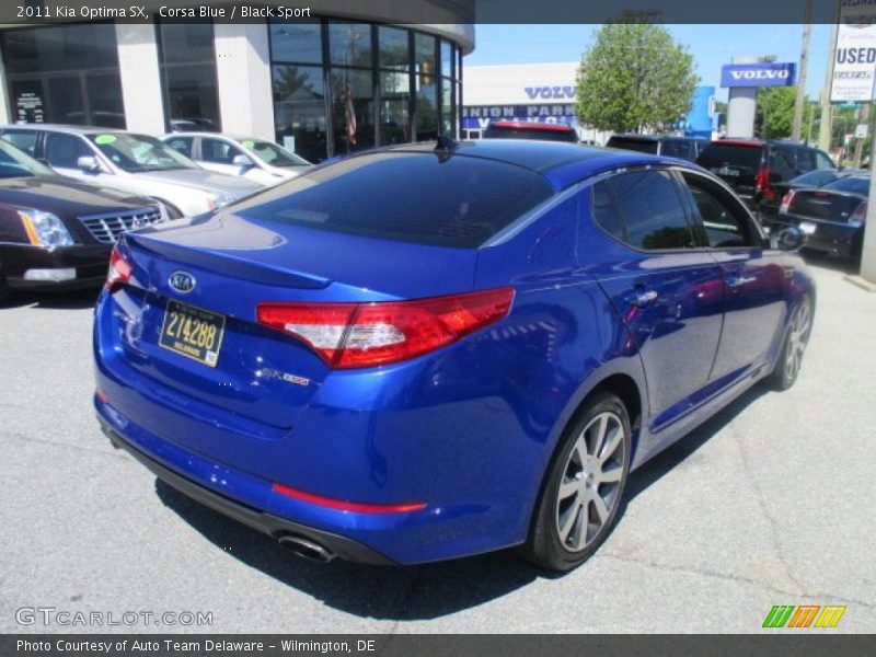 Corsa Blue / Black Sport 2011 Kia Optima SX