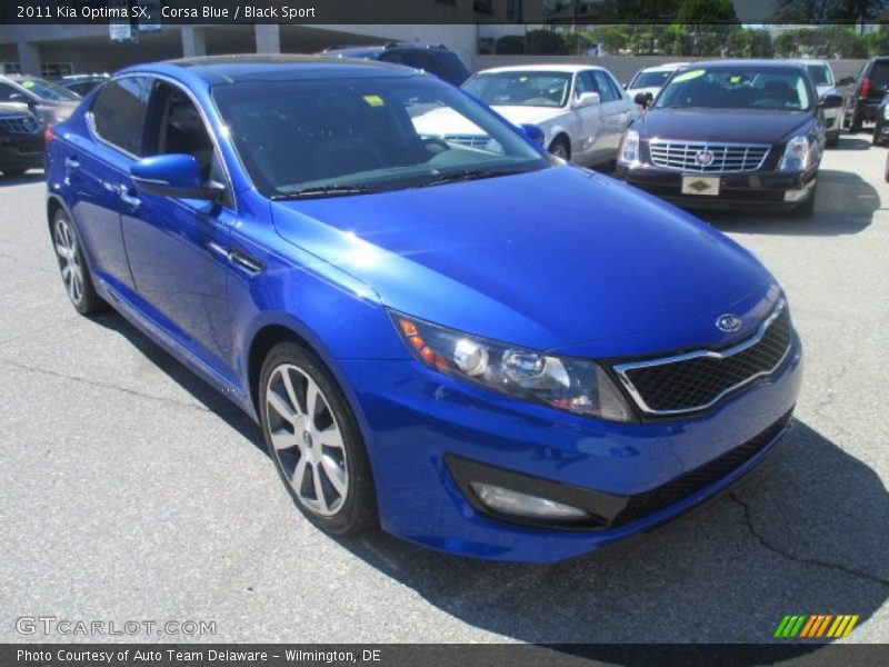 Corsa Blue / Black Sport 2011 Kia Optima SX